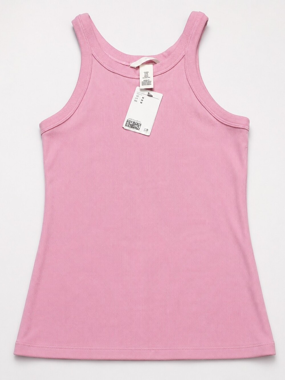 H&M Ribbed Tank Top – Pink – Size Medium – NWT